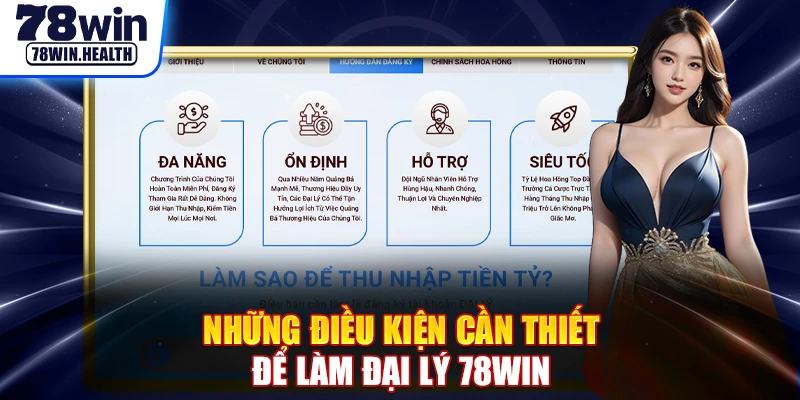 Những điều kiện cần thiết để làm đại lý 78WIN